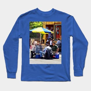 Kingston NY - Hot Dog Cart Long Sleeve T-Shirt